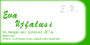 eva ujfalusi business card